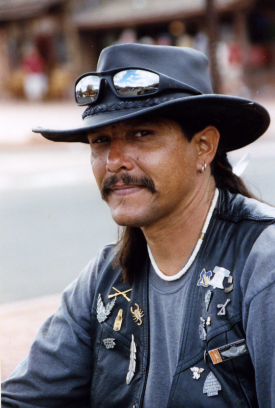 Native American Biker - Sedona  AZ